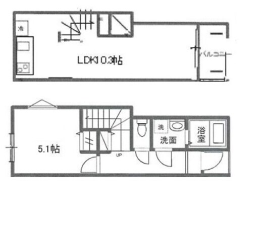 MELDIA扇大橋Ⅱの物件間取画像